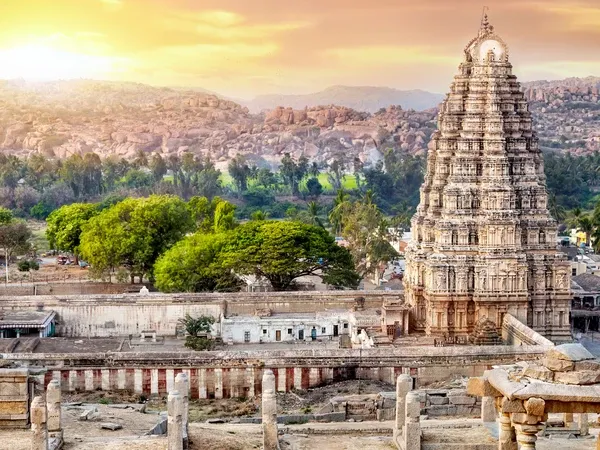 Virupaksha temple in Hampi (Indien)