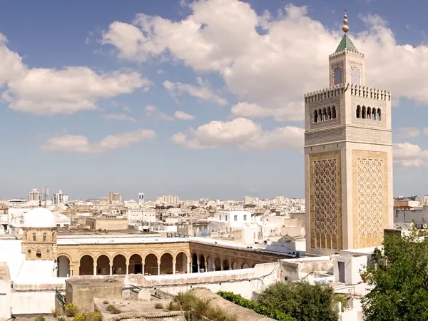 Sidi Bou Said orientalische Stadtarchitektur in Tunesien, Nordafrika